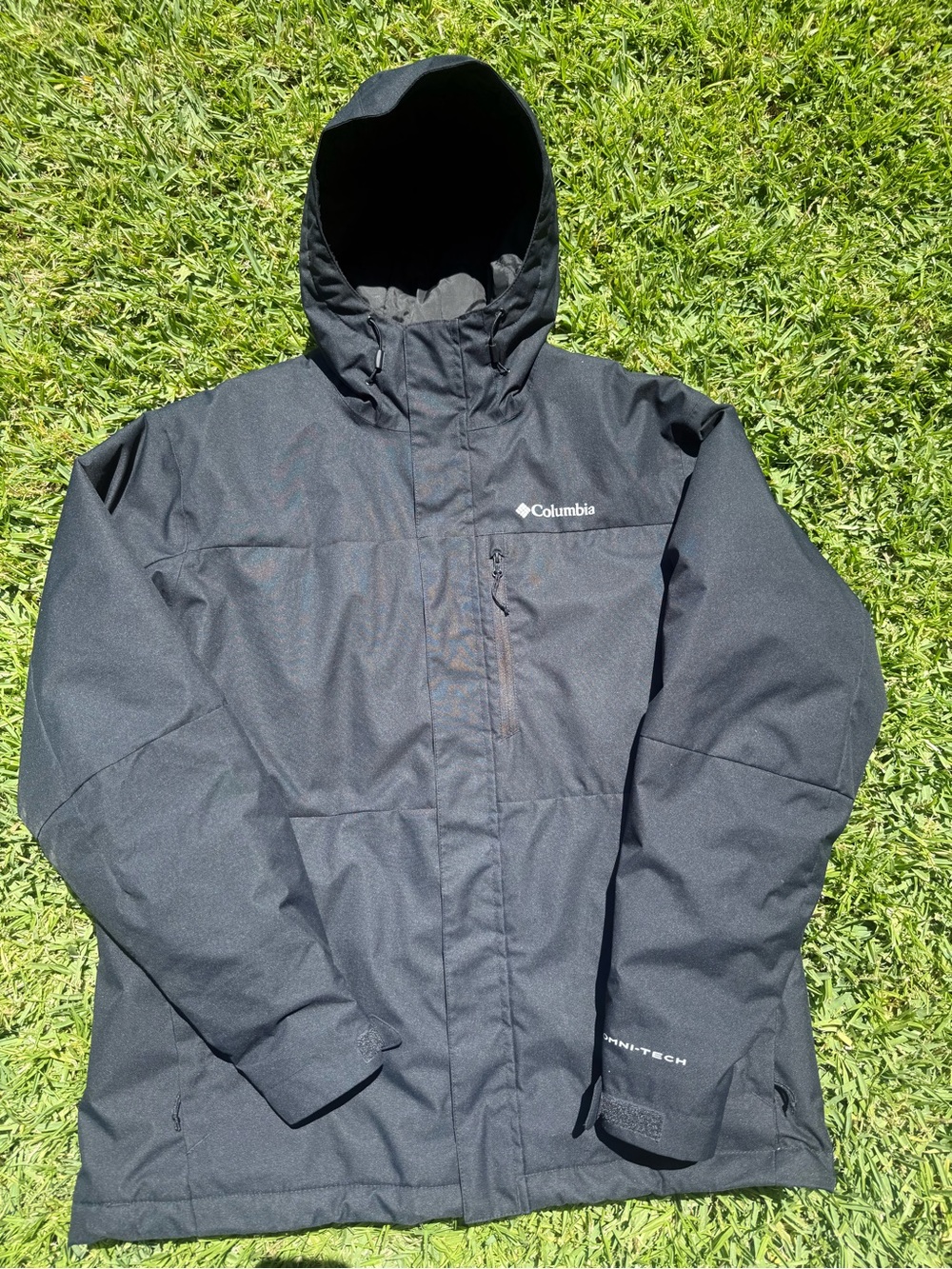 Colombia SportsWear Jacket Men’s Large Black Insulated Thermal Coil Coat
